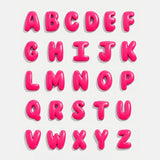 Knotty Enamel Initial Custom Bracelet - Green/Pink Single Letter