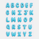 Knotty Enamel Initial Custom Bracelet - Red/Blue Double Letter