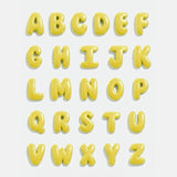 Knotty Enamel Initial Custom Bracelet - Blue/Yellow Double Letter