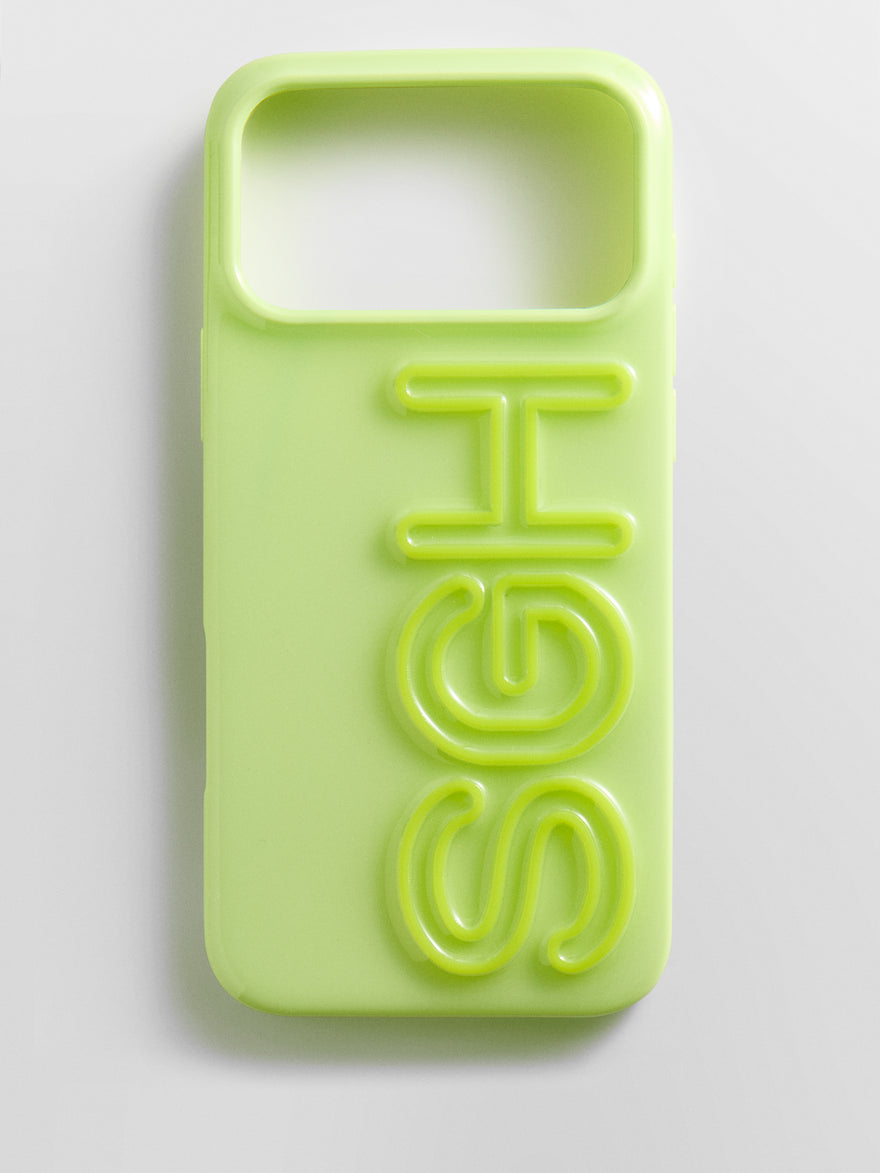 Fine Line Custom iPhone Case - Chartreuse/Chartreuse