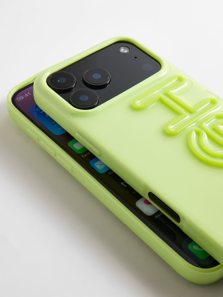 Fine Line Custom iPhone Case - Chartreuse/Chartreuse