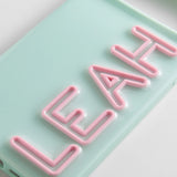 Fine Line Custom iPhone Case - Mint Green/Light Pink