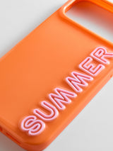 BaubleBar Fine Line Custom iPhone Case - Orange/Light Pink