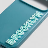 Fine Line Custom iPhone Case - Dark Teal/Mint Green