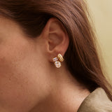 Mindy 14K Gold Crystal Drop Earrings