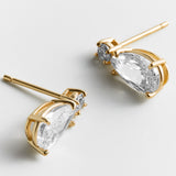 Evelyn 14K Gold Crystal Drop Earrings