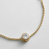 Eunice 14K Gold Crystal Bracelet - Round Cut