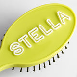 Mini Fine Line Custom Hair Brush - Chartreuse Green/White
