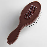 Mini Fine Line Custom Hair Brush - Chocolate Brown/Dark Brown