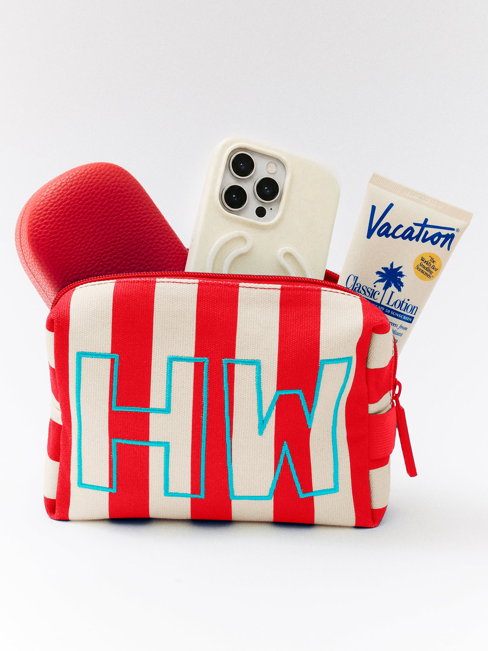Striped Take It Away Custom Storage Pouch - Custom Riviera