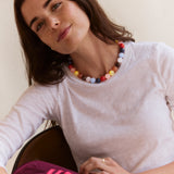 Mini Jane Beaded Necklace - Vintage Multi