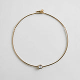Stacey Cubic Zirconia Collar Necklace - Oval Bezel