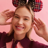 Disney Minnie Mouse Christmas Plaid Ears Headband