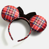 Disney Minnie Mouse Christmas Plaid Ears Headband
