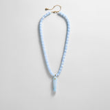 Sun Drift Semi-Precious Pendant Necklace - Blue Fish