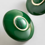 Lydia Statement Stud Earrings  - Malachite