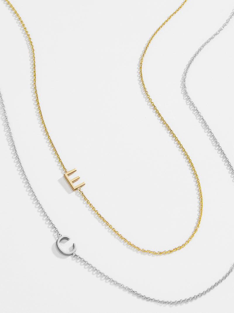 Designer initial necklace discount
