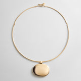 Brandy Pendant Collar Necklace - Gold