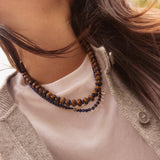 Josie Semi-Precious Necklace - Brown