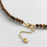 Carrie Semi-Precious Beaded Necklace - Tiger's Eye