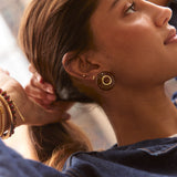 Lydia Statement Stud Earrings  - Tiger's Eye