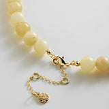 Janette Beaded Ring Necklace - Bright Citrine
