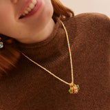 Disney Mickey Mouse Christmas Lights Charm Necklace