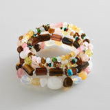 Darcy Semi-Precious Beaded Bracelet Set - Neutral