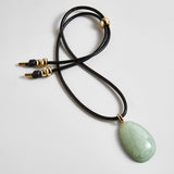 Chase Semi-Precious Pendant Necklace - Light Blue