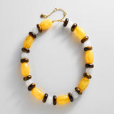 Jules Semi-Precious Beaded Necklace - Warm Multi