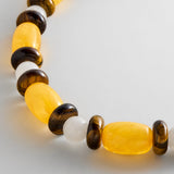 Jules Semi-Precious Beaded Necklace - Warm Multi