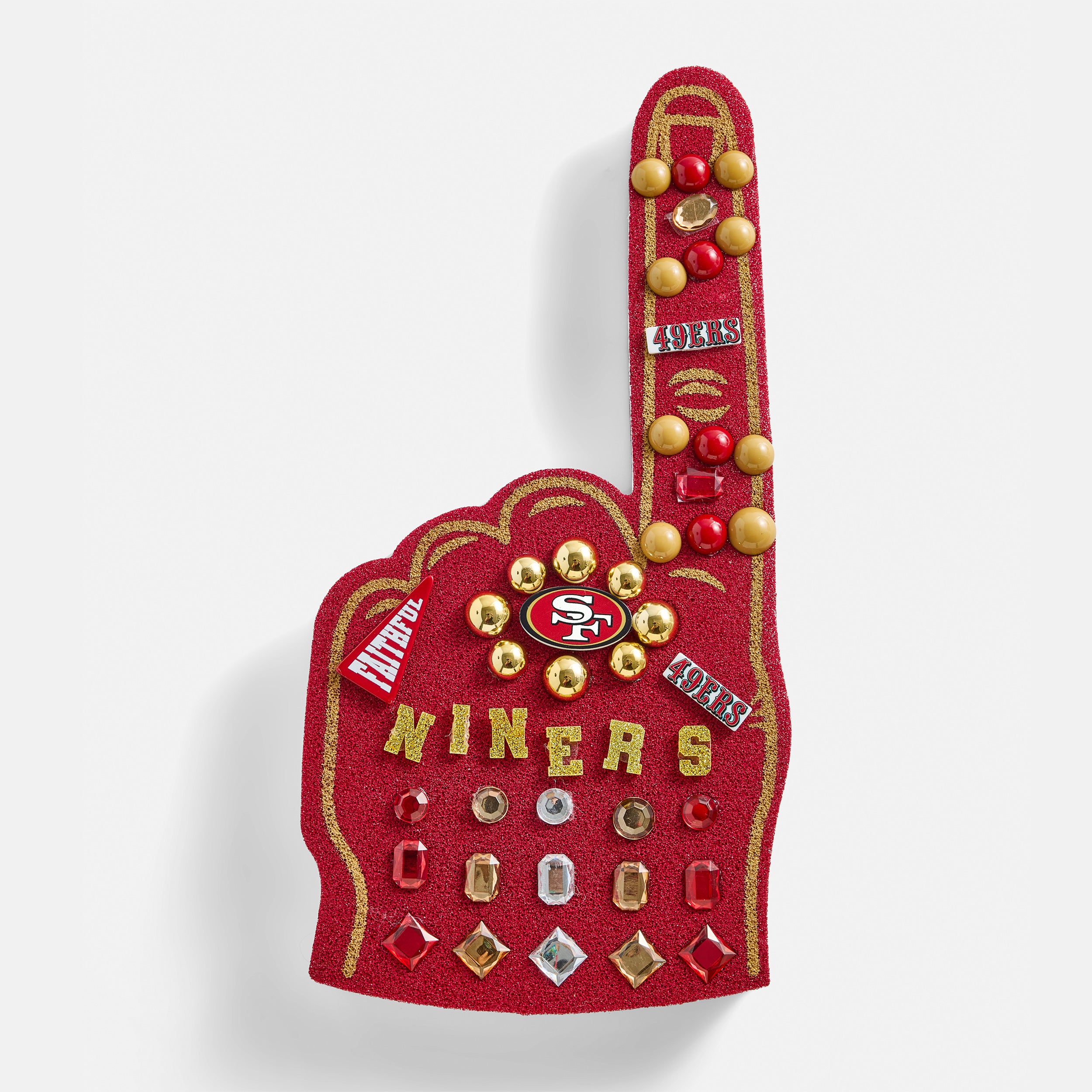 Niners Diy NFL Kids DIY Foam Finger Kit in San Francisco 49ers | BaubleBar