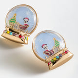 Disney Mickey Mouse Snow Globe Earrings