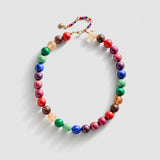 Mini Jane Beaded Necklace - Dark Multi