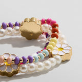 Happy-Go-Lucky Kids' Beaded Bracelet Set - Daisy