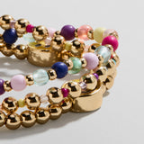 Happy-Go-Lucky Kids' Beaded Bracelet Set - Smiley Face