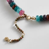Joyce Semi-Precious Beaded Necklace - Multi Tourmaline
