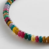 Joyce Semi-Precious Beaded Necklace - Multi Tourmaline