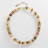 Joyce Semi-Precious Beaded Necklace - Rutilated Quartz