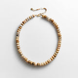 Joyce Semi-Precious Beaded Necklace - Wood Grain Jasper