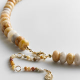 Joyce Semi-Precious Beaded Necklace - Wood Grain Jasper
