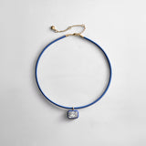 Lindsey Crystal Collar Necklace - Lapis