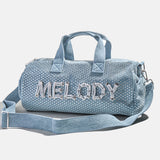 Thready to Go Kids’ Custom Duffle - Crystal Denim/Silver