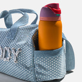 Thready to Go Kids’ Custom Duffle - Crystal Denim/Silver
