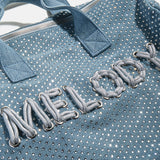 Thready to Go Kids’ Custom Duffle - Crystal Denim/Silver