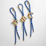 Bubble Initial Cord Bag Charm