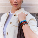 Darcy Semi-Precious Beaded Bracelet Set - Deep Multi