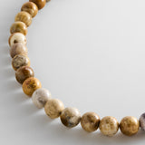 Mini Jane Semi-Precious Beaded Necklace - Coral Jade