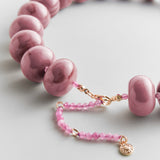 Joan Semi-Precious Necklace - Mauve