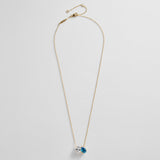 Toi et Moi 14K Gold Custom Birthstone Necklace - Oval & Pear